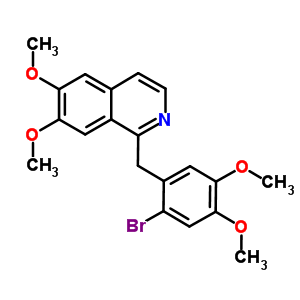 1-(2-Bromo-4,5-dimethoxybenzyl)-6,7-dimethoxyisoquinoline Structure