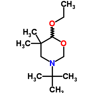 3-(1,1-二甲基乙基)-6-乙氧基四氢-5, 5-二甲基-2H-1,3-噁嗪结构式_51471-82-0结构式