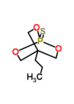 4-丙基-2,6,7-三氧杂-1-磷杂双环[2.2.2]辛烷-1-硫酮结构式_51486-54-5结构式