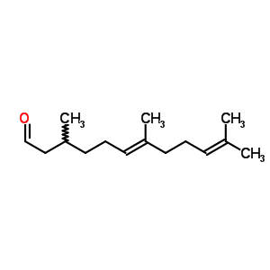 (6E)-3,7,11-三甲基十二碳-6,10-二烯醛结构式_51513-58-7结构式