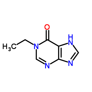 1-乙基-7h-嘌呤-6-酮结构式_51559-59-2结构式