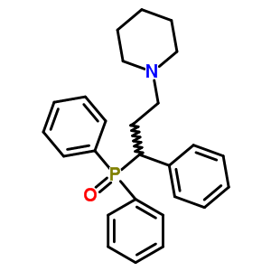 二苯基[α-(2-哌啶乙基)苄基]氧化膦结构式_51713-16-7结构式