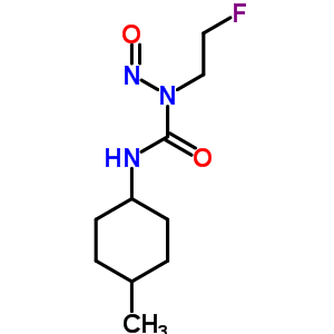 1-(2-氟乙基)-3-(4β-甲基环己烷-1α-基)-1-亚硝基脲结构式_51759-73-0结构式