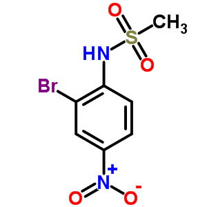 n-(2-溴-4-硝基苯基)-甲烷磺酰胺结构式_51765-50-5结构式