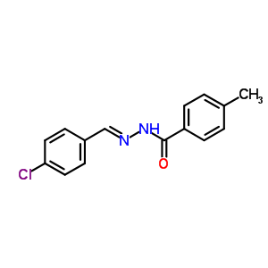 对甲苯甲酸 N2-(4-氯苄亚基)酰肼结构式_51771-25-6结构式