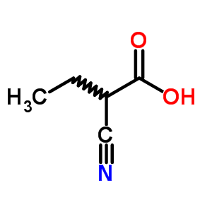 α-乙基氰基乙酸结构式_51789-75-4结构式