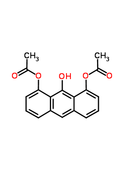 地蒽酚 1,8-二乙酸酯结构式_51794-04-8结构式