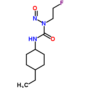 3-(4β-乙基环己烷-1α-基)-1-(2-氟乙基)-1-亚硝基脲结构式_51795-05-2结构式