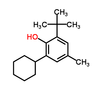 2-环己基-6-(1,1-二甲基乙基)-4-甲基苯酚结构式_51806-69-0结构式