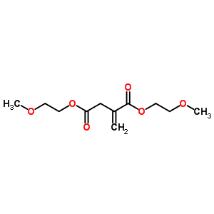 二(2-甲氧基乙基) 2-亚甲基丁二酸酯结构式_51855-82-4结构式