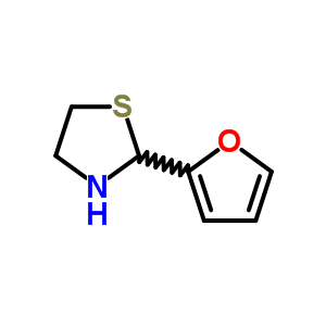 2-呋喃-2-噻唑烷结构式_51859-60-0结构式
