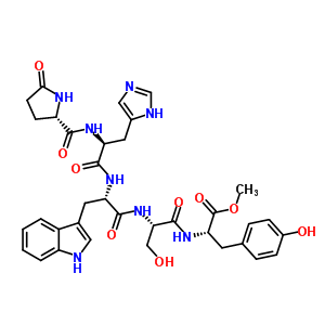 焦谷氨酰-组氨酰-色氨酰-丝氨酰-酪氨酸甲酯结构式_51871-39-7结构式