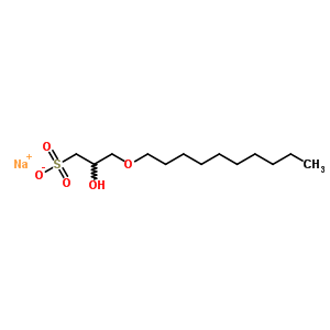 3-(癸氧基)-2-羟基-1-丙烷磺酸钠结构式_51946-13-5结构式