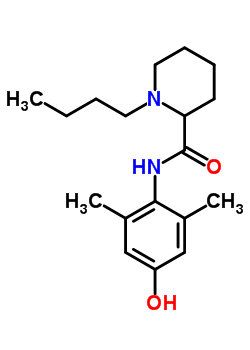 1-丁基-N-(4-羟基-2,6-二甲基苯基)哌啶-2-甲酰胺结构式_51989-47-0结构式