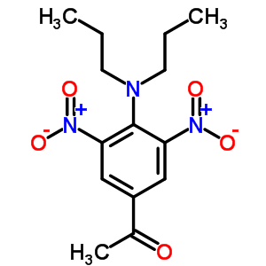 3,5-二硝基-4-二丙基氨基苯乙酮结构式_52129-71-2结构式