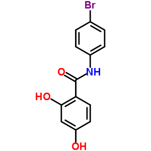 n-(4-溴苯基)-2,4-二羟基-苯甲酰胺结构式_52189-57-8结构式