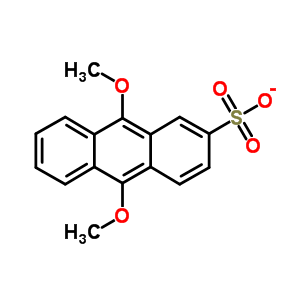 9,10-二甲氧基蒽-2-磺酸酯结构式_52212-90-5结构式