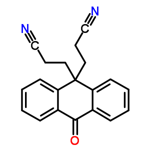 3-[9-(2-氰基乙基)-10-氧代-蒽-9-基]丙腈结构式_52236-45-0结构式