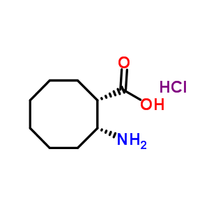 (1S,2r)-2-氨基-环辛烷羧酸盐酸盐结构式_522644-10-6结构式