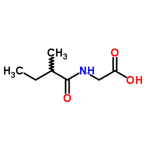 N-(2-甲基-1-氧代丁基)-甘氨酸结构式_52320-67-9结构式