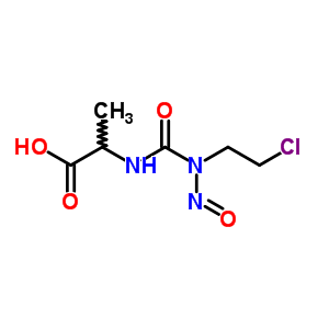 N-(2-氯乙基)-1-亚硝基氨基甲酰丙氨酸结构式_52320-86-2结构式