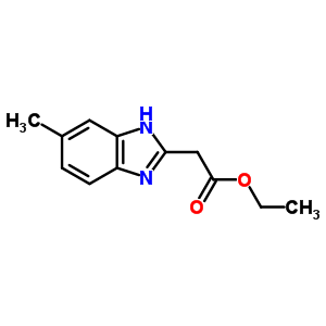(5-甲基-1H-苯并咪唑-2-基)乙酸乙酯结构式_52335-18-9结构式