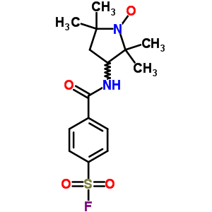 4-(2,2,5,5-四甲基吡咯烷-1-氧基l)-4-氟磺酰基苯甲酰胺结构式_52413-15-7结构式