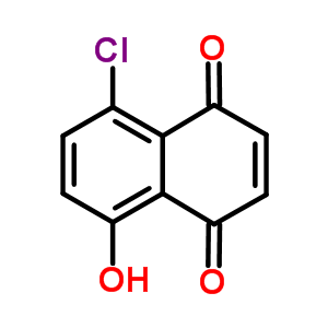 5-氯-8-羟基萘二酮结构式_52431-59-1结构式