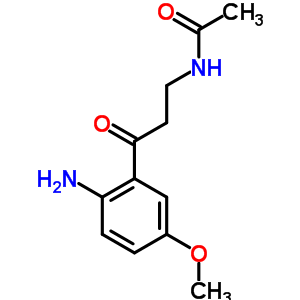 N-[3-(2-氨基-5-甲氧基苯基)-3-氧代丙基]-乙酰胺结构式_52450-39-2结构式