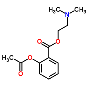 二甲基氨基乙基乙酰基水杨酸酯结构式_52461-48-0结构式