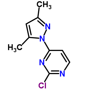 2-氯-4-(3,5-二甲基-1H-吡唑-1-基)-嘧啶结构式_52476-66-1结构式
