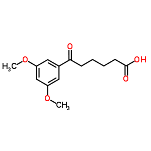 6-(3,5-二甲氧基苯基)-6-氧代己酸结构式_52483-37-1结构式