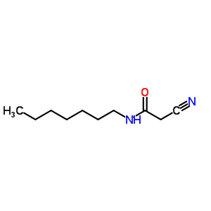2-氰基-n-庚基乙酰胺结构式_52493-38-6结构式