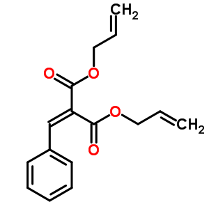 2-亚苄基丙二酸二丙-2-烯基酯结构式_52505-39-2结构式