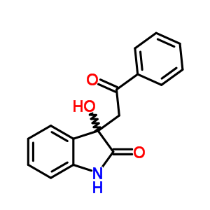 3-羟基-3-(2-氧代-2-苯基乙基)-1,3-二氢-2H-吲哚-2-酮结构式_52552-33-7结构式