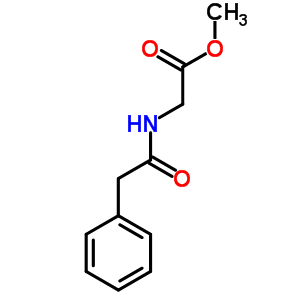 N-(2-苯基乙酰基)-甘氨酸甲酯结构式_5259-87-0结构式