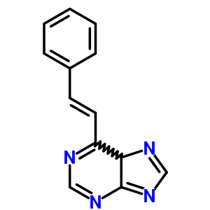 6-(2-苯基乙烯)-9H-嘌呤结构式_52605-93-3结构式
