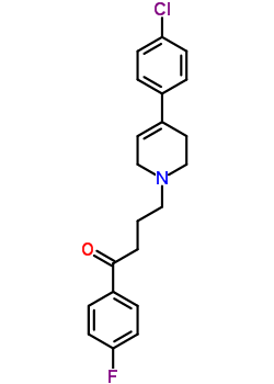 4(4-氯苯基)-1-(4-(4-氟苯基)-4-氧代丁基)-1,2,3,6-四氢吡啶盐酸盐结构式_52669-92-8结构式