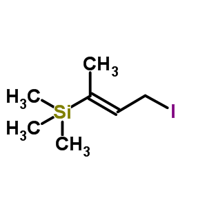 ((E)-3-碘-1-甲基丙烯基)-三甲基硅烷结构式_52685-51-5结构式