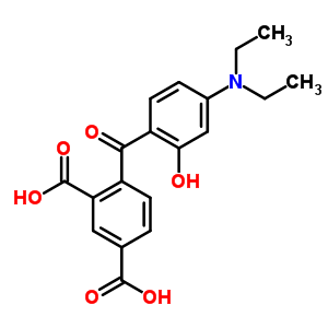 4-[4-(二乙基氨基)-2-羟基苯甲酰基]-1,3-苯二羧酸结构式_52716-30-0结构式