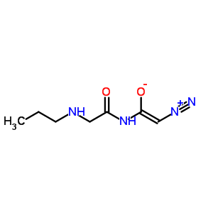 N-二氮杂乙酰基甘氨酸丙基酰胺结构式_52819-97-3结构式