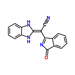 2-(1,3-二氢苯并咪唑-2-基)-2-(3-氧代异吲哚-1-基)乙腈结构式_52821-73-5结构式