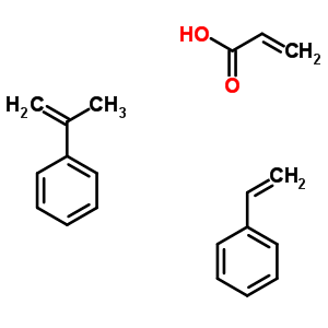 2-丙烯酸与苯乙烯和 (1-甲基乙烯基)苯聚合物结构式_52831-04-6结构式