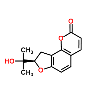 (+)-二氢欧山芹素结构式_52842-47-4结构式