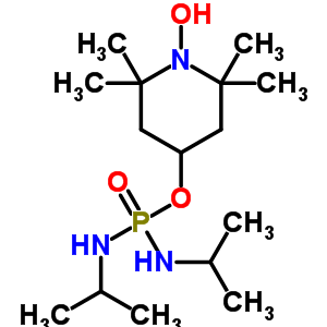 N-[(1-羟基-2,2,6,6-四甲基-4-哌啶)氧基-(丙烷-2-基氨基)膦]丙烷-2-胺结构式_52886-26-7结构式