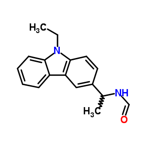 N-[1-(9-乙基-9h-咔唑-3-基)乙基]甲酰胺结构式_52916-24-2结构式