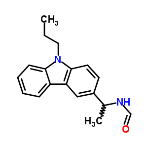 N-[1-(9-丙基-9h-咔唑-3-基)乙基]甲酰胺结构式_52916-25-3结构式
