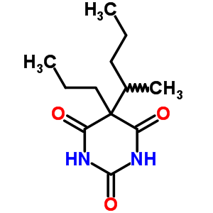 5-(1-甲基丁基)-5-丙基巴比妥酸结构式_52944-67-9结构式
