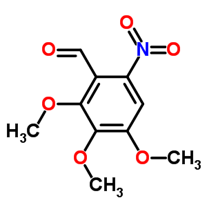 2,3,4-Trimethoxy-6-nitrobenzaldehydeStructure,52978-83-3Structure 2,3,4-Trimethoxy-6-nitrobenzaldehyde Structure,52978-83-3Structure