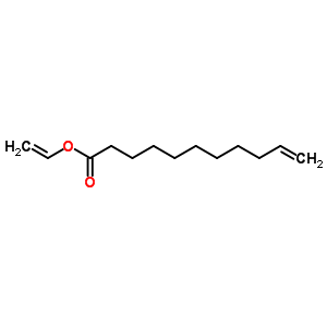 10-十一烯酸乙烯酯结构式_5299-57-0结构式
